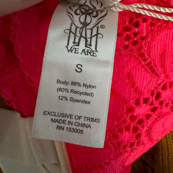 We Are HAH Free People Bust a Move Corset Bustier Top Pink NWT Size Small - Picture 7 of 8